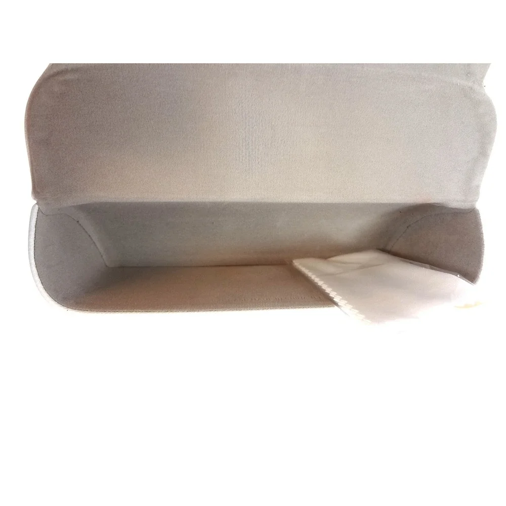 Michael Kors Sunglasses Case‎ Womens White Saffiano Leather Snap
